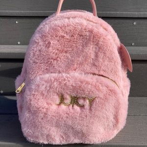 Juicy Couture Baby Pink Ballet Pink Furry Backpack